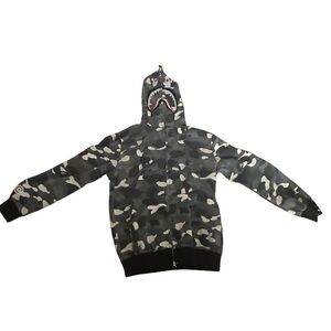 Grey Bape Hoodie - Small.